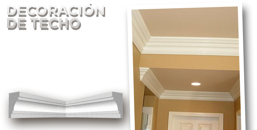 Molduras Decorativas Para Paredes With Molduras Decorativas - Crown Molding (960x500), Png Download