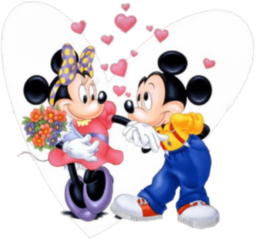 Mickey & Minnie Mouse Psd - Mickey Mouse Dan Minnie Mouse Png (400x300), Png Download