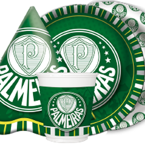 Porta Copos Palmeiras C/ 08 Unidades (500x500), Png Download