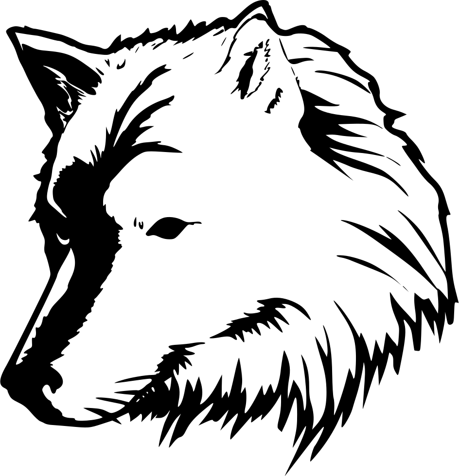 Png File - Lone Wolf Head Oval Sticker (944x980), Png Download