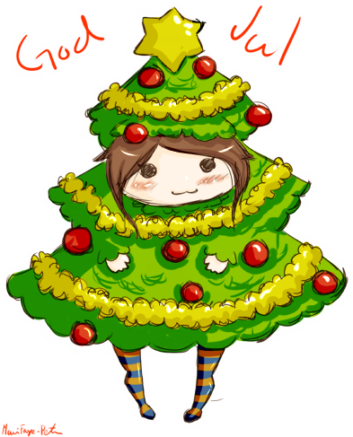Download Christmas Chibi By Miraclebird - Cute Chibi Christmas Tree PNG  Image with No Background - PNGkey.com