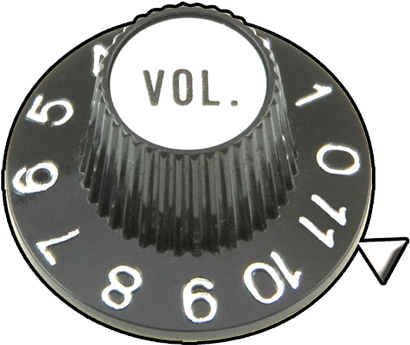 Volume To - Guitar Volume Knob Black (500x500), Png Download