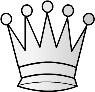 White Queen Finish - Symbol Of Queen In Chess (350x350), Png Download