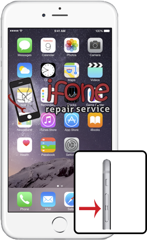 Iphone 6 Plus Volume Button Repair - Apple Iphone 6 Plus - Gold (548x548), Png Download