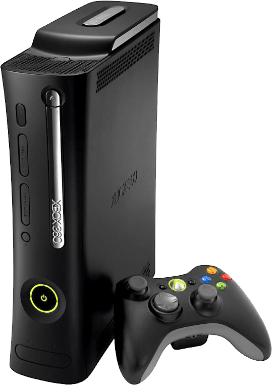 Xbox 360 Console Transparent Background Image - Microsoft Xbox 360 Elite - 120 Gb - Black (742x768), Png Download
