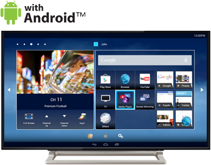 Smart Tv - Toshiba Smart Tv (590x390), Png Download
