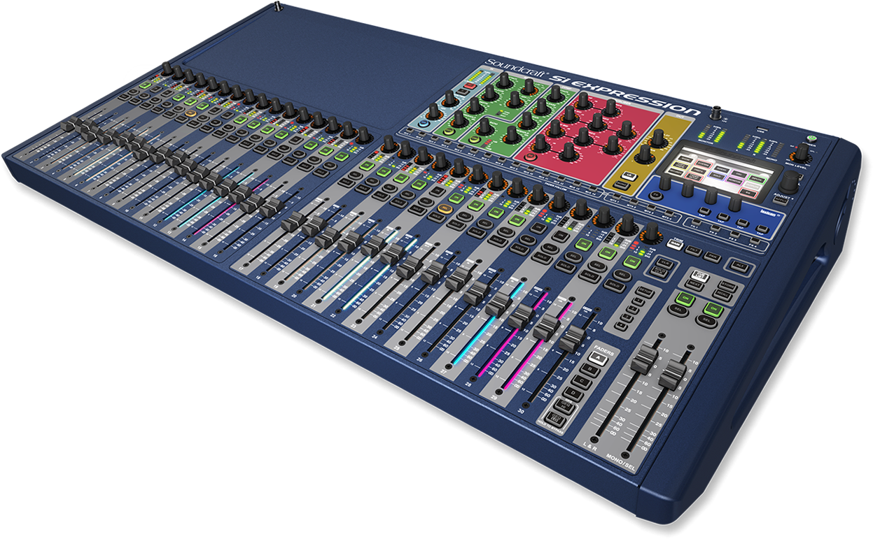 Powerful Cost Effective Digital Console - Consola Soundcraft Si Expression 3 (1600x800), Png Download