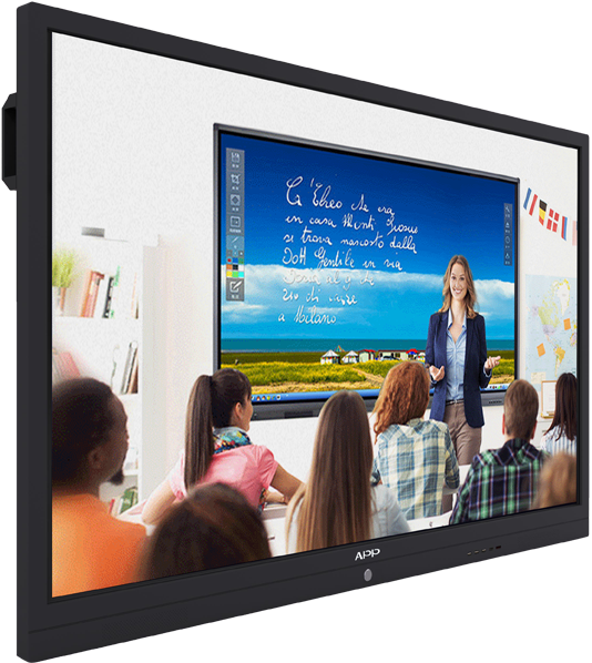 75 Inch Touch Screen Monitor /smart Tv For Education - Touchscreen (680x657), Png Download