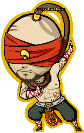 Lee Sin League Of Legends, Chibi, Block Prints - League Of Legends Lee Sin Chibi (450x450), Png Download