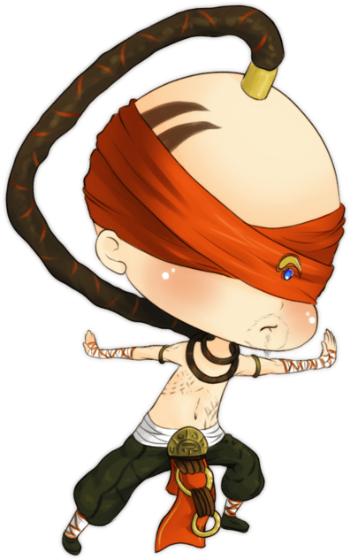 Cute Lee Sin - League Of Legends Kawaii Lee Sin (500x721), Png Download