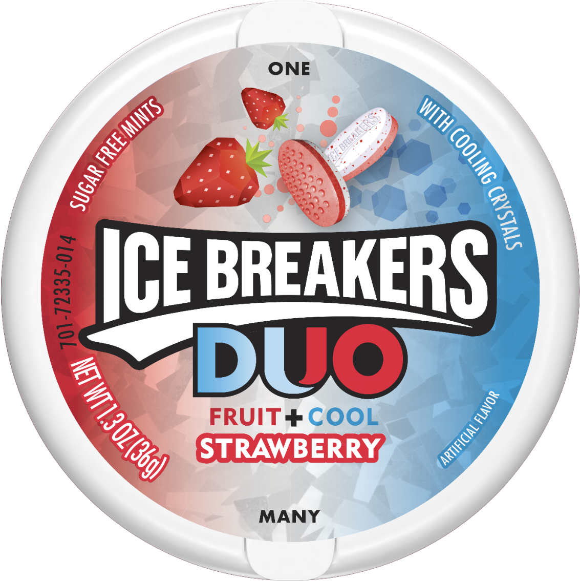 Ice Breakers Duo Strawberry (1280x1280), Png Download