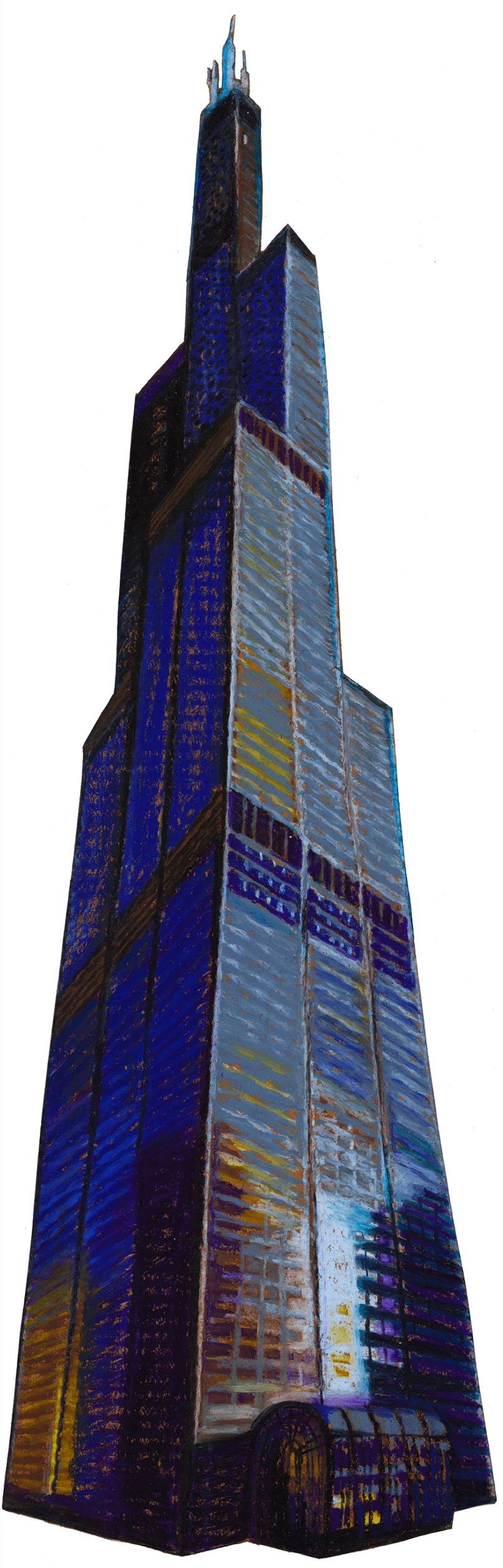 Chicago Sears Tower - Willis Tower (2000x2513), Png Download
