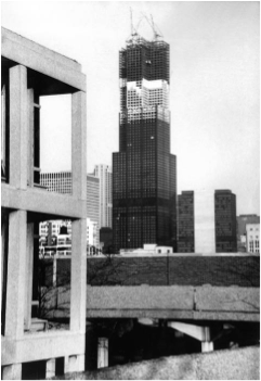 Used To Be Named The Sears Tower Until Five Years Ago - Sears Tower 1972 (480x558), Png Download