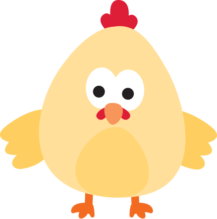 Cartoon Chicken - You Re Such A Chicken (438x442), Png Download