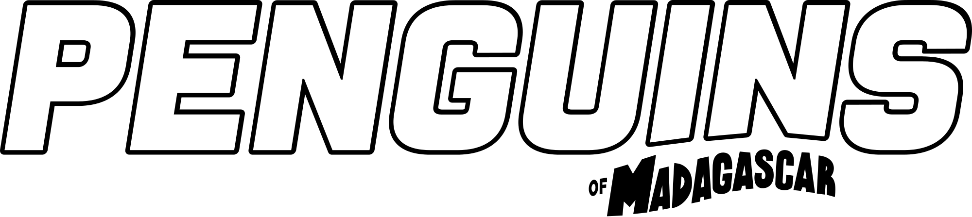 Open - Penguins Of Madagascar Logo (2000x447), Png Download