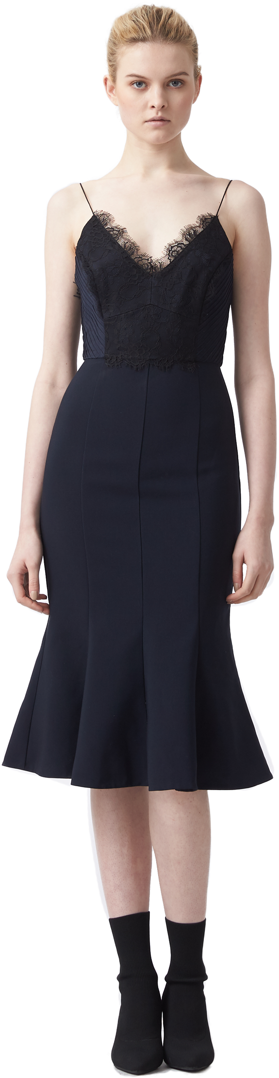 Godiva Lace - Meghan Markle Black Halo Dress (1080x2500), Png Download