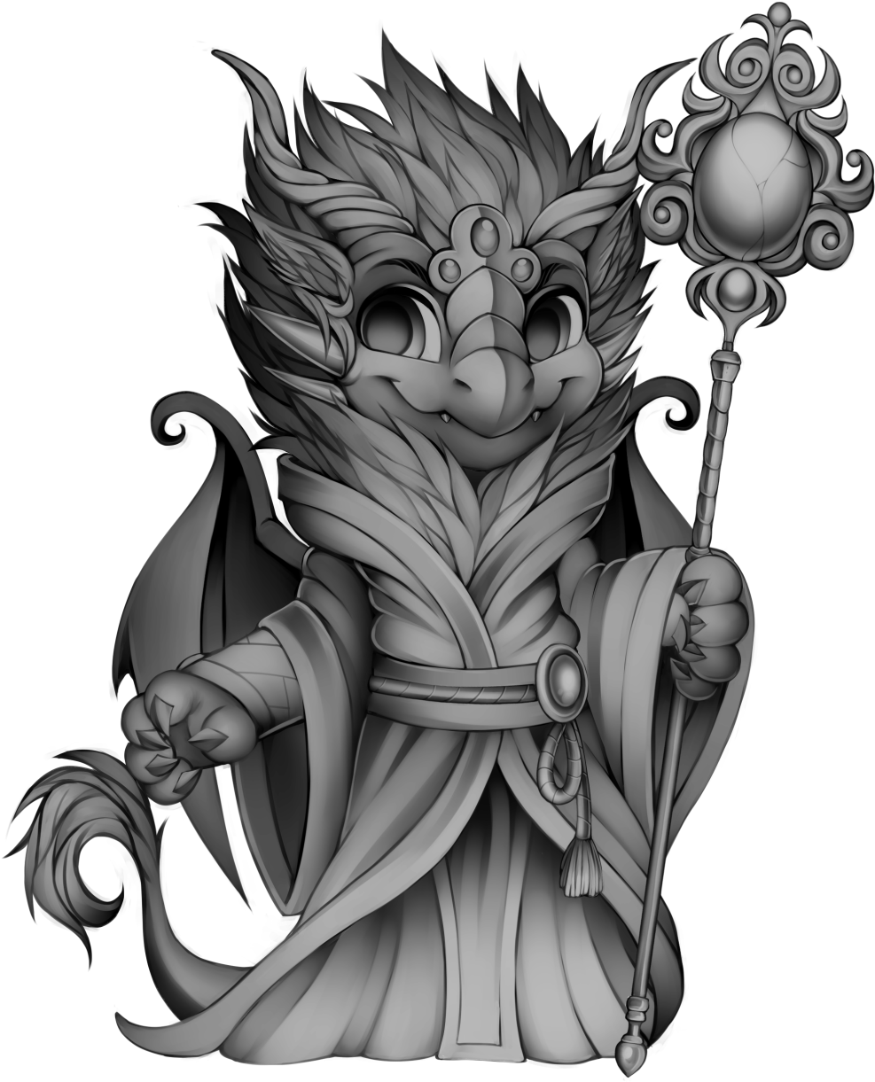 Furvilla Tigereye Peak Sorcerer Dragon - White Dragon Sorcerer (1035x1280), Png Download