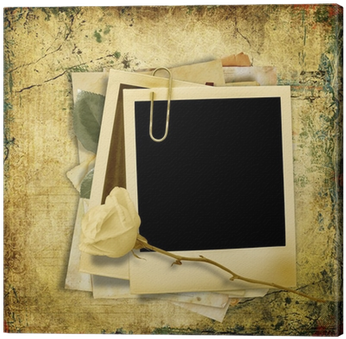 Vintage Shabby Background With Polaro - Vintage (400x400), Png Download
