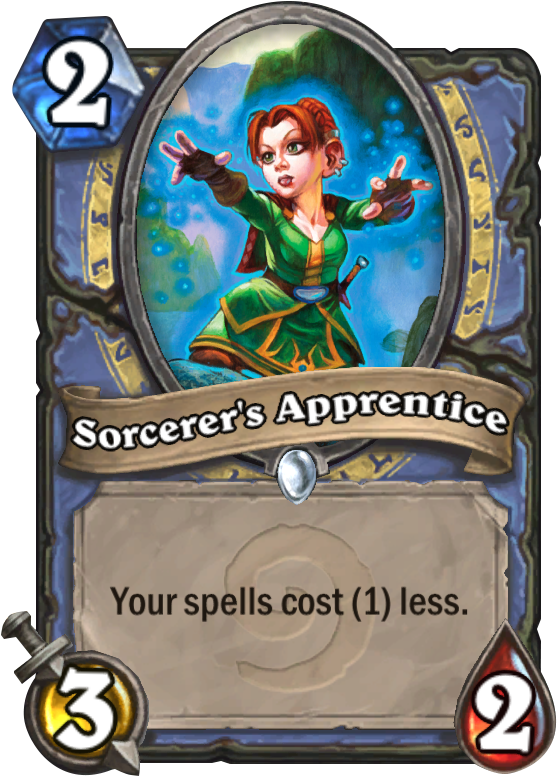 Sorcerer's Apprentice - Fallen Hero Hearthstone (567x811), Png Download