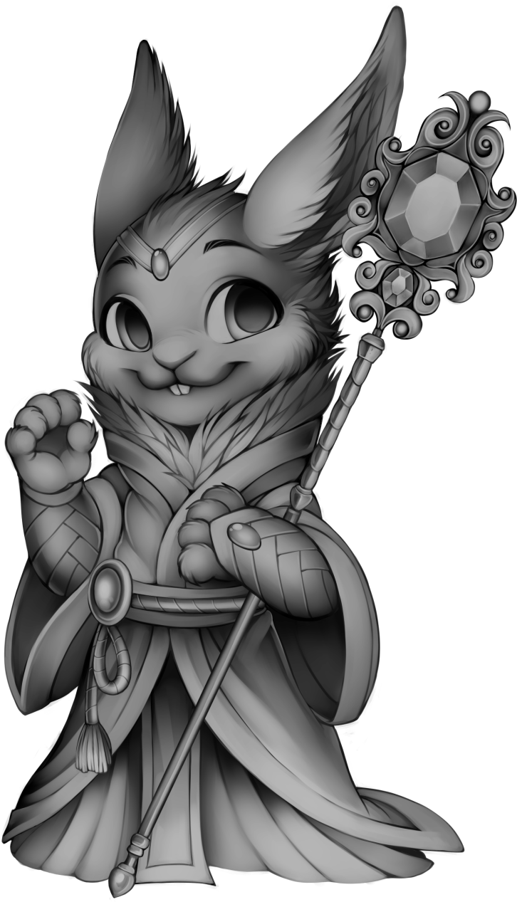 Furvilla Tigereye Peak Sorcerer Rabbit - Rabbit Sorcerer (858x1280), Png Download