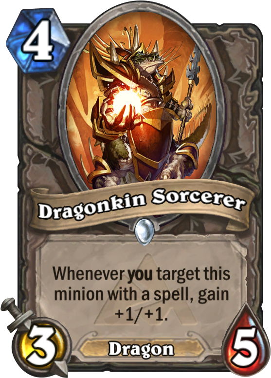 Dragonkin Sorcerer - Hearthstone Charge Divine Shield (567x811), Png Download
