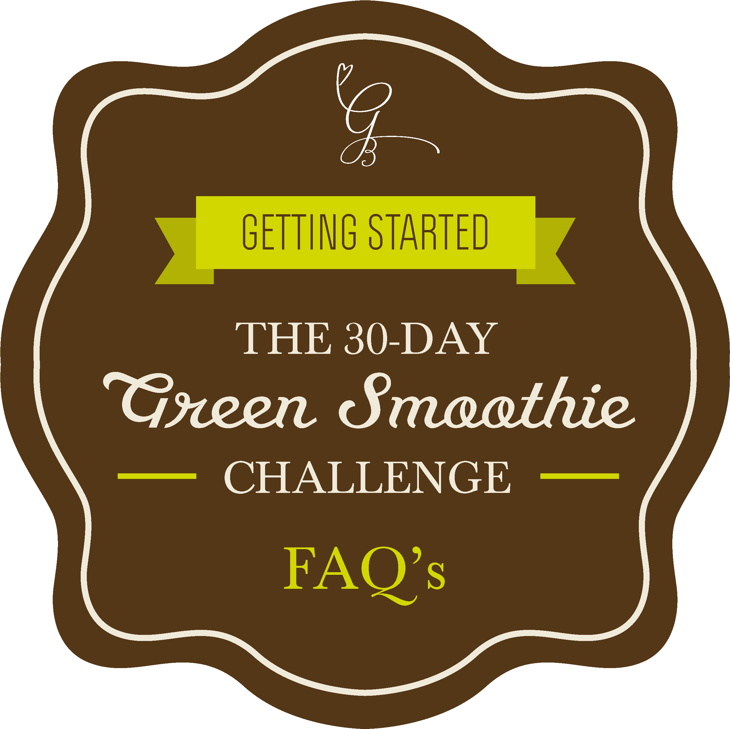 Green Smoothie Challenge Faq - Calligraphy (3035x3035), Png Download