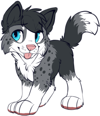 Blue Cutie - Cartoon (447x487), Png Download