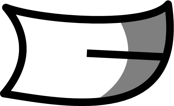 Happy Mouth Closed Teeth - Portable Network Graphics (576x350), Png Download
