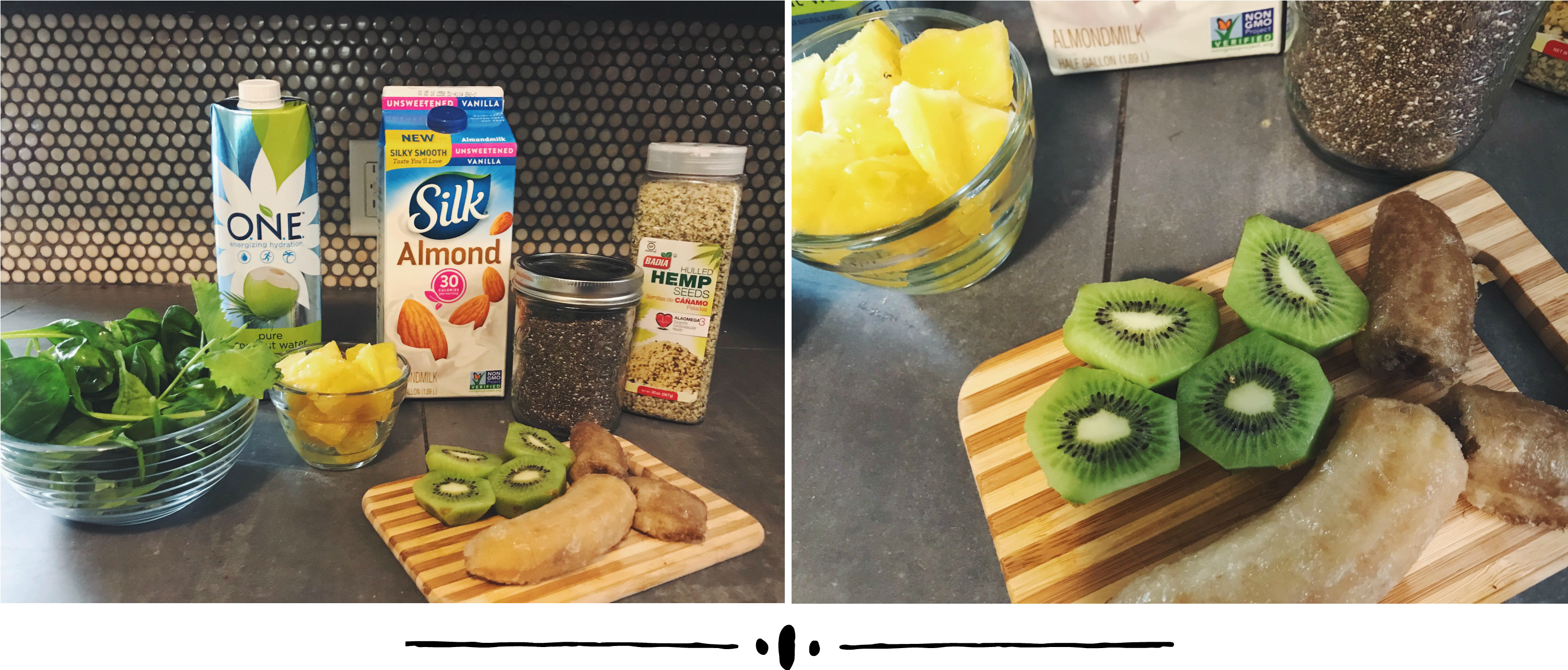 Green Smoothie - Hardy Kiwi (3000x1318), Png Download