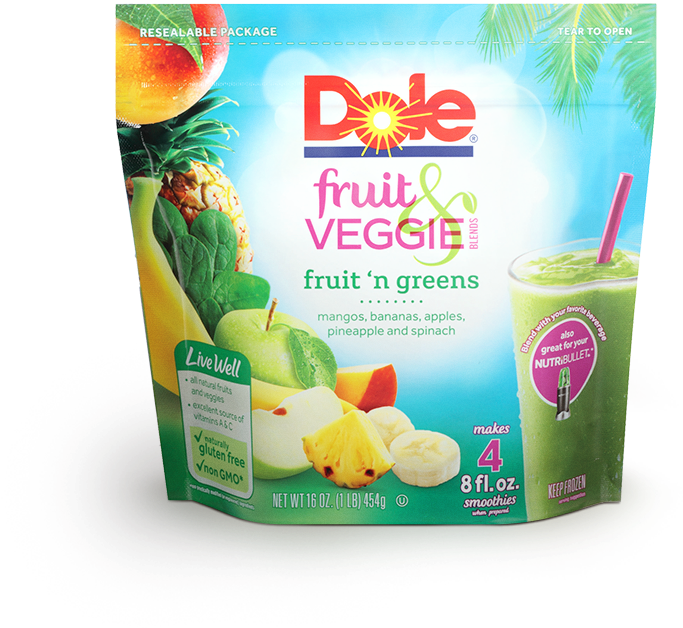 Dole Fruit And Veggie (797x641), Png Download