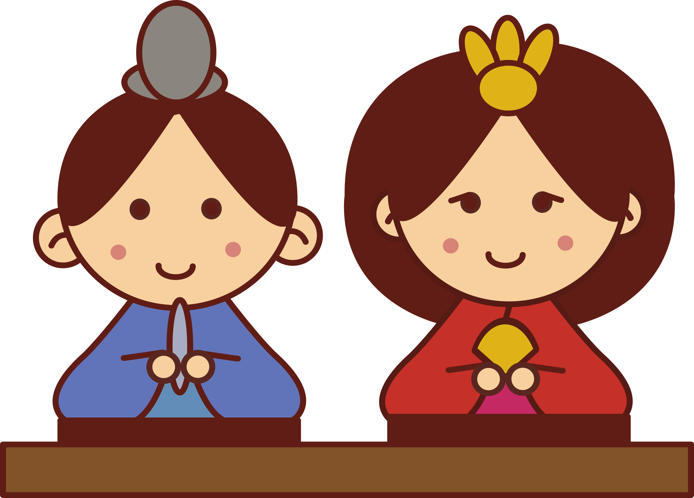 This Free Icons Png Design Of Hinamatsuri Dolls (2400x1720), Png Download