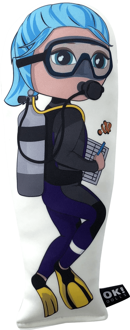 Marine Biologist Okdolls Marine Biologist Doll - Ok!dolls (1400x1400), Png Download