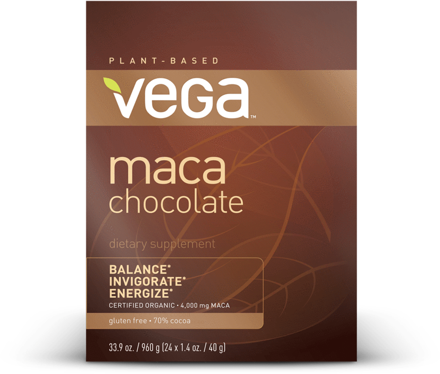 Vega® Maca Chocolate - Vega - Maca Chocolate Bars - 24 Count (1120x1120), Png Download