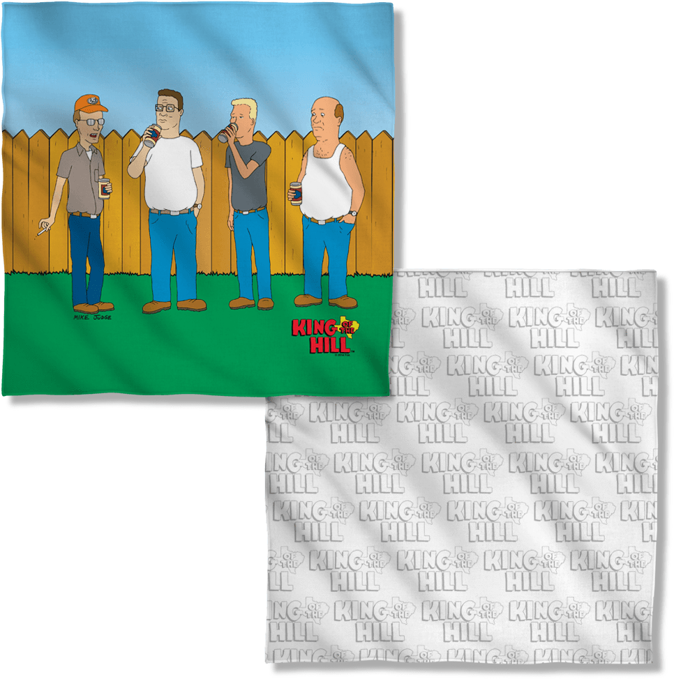 King Of The Hill By The Fence Bandana - King Of The Hill/by The Fence Pillowcase, White, Size (1000x1000), Png Download