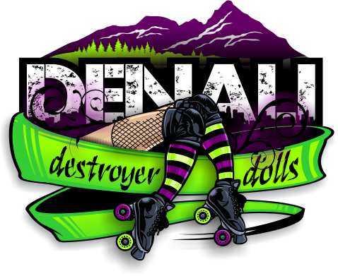 Ddd New Logo Center Png - Denali Destroyer Dolls (478x391), Png Download