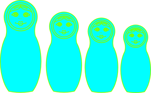 Original Png Clip Art File Russia Dolls Svg Images (600x370), Png Download