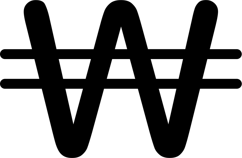 North Korea Won - Korea Money Sign (981x642), Png Download