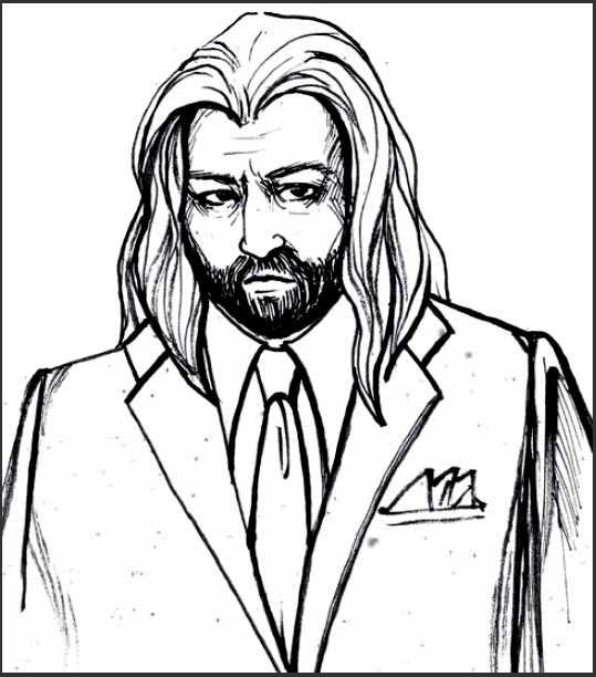 Dispater - %28mammon%29 - Sketch (539x612), Png Download