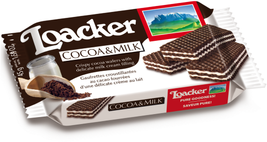 Loacker Cocoa And Milk (600x600), Png Download