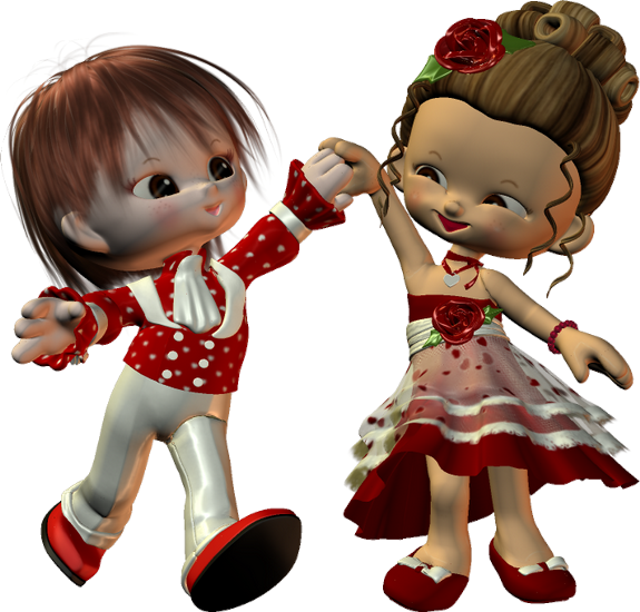 Dzieci Walentynki Gify (575x550), Png Download