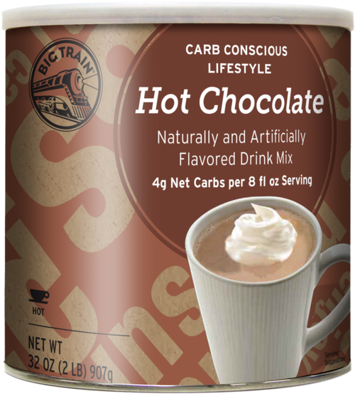 773110 Lowcarb Hotcocoa Bt - Big Train Low Carb Hot Chocolate, Two 2lb. Cans By (600x600), Png Download