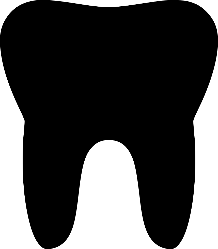Medicine Tooth Dental Dentist Stomatolog Teeth Comments - Dental Icon Black (858x980), Png Download