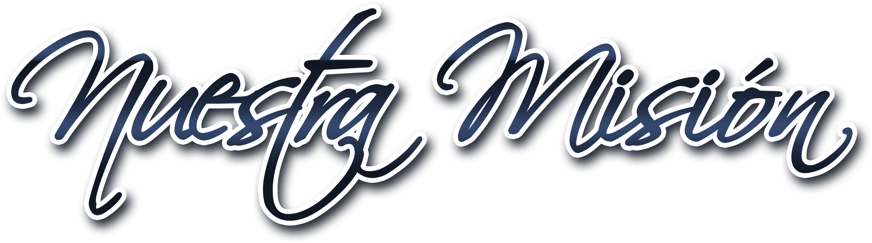 Misión Y Visión - Palabra Nuestra Vision (2987x888), Png Download