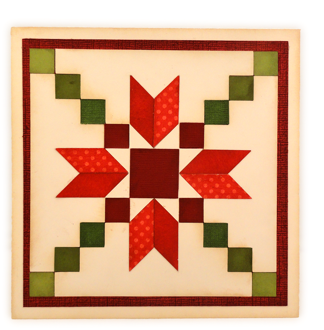 Star Stepping Stones Quilt Card - Stepping Stones Quilt Block Pattern (1100x1123), Png Download