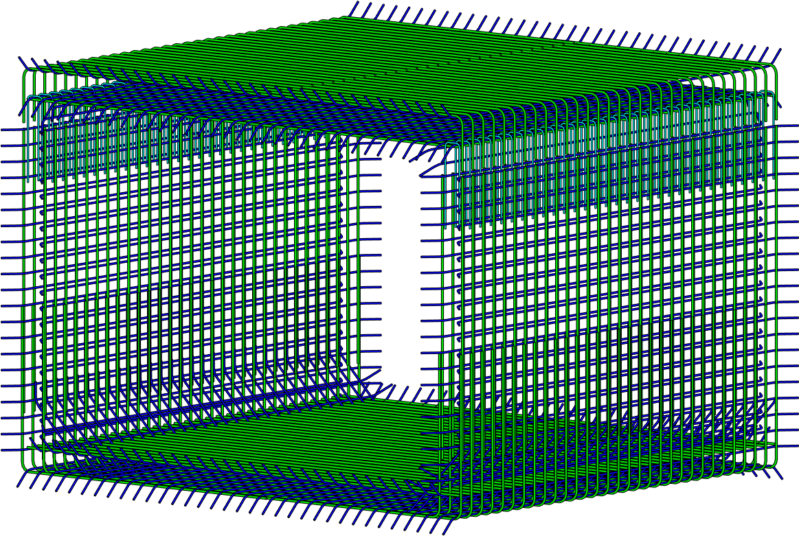 3d-rebar - De Young (1183x805), Png Download