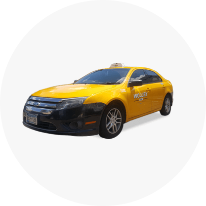 Standard Yellow Cab - Yellow Cab Pizza (407x407), Png Download