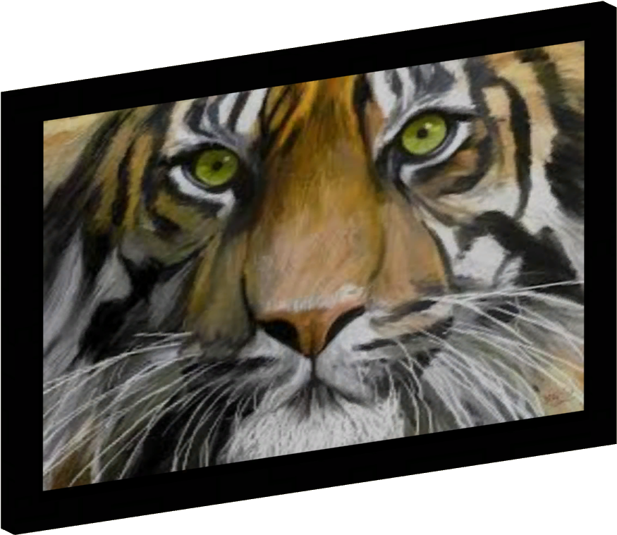 Asian Paintings 03 - Eye Of The Tiger (874x874), Png Download