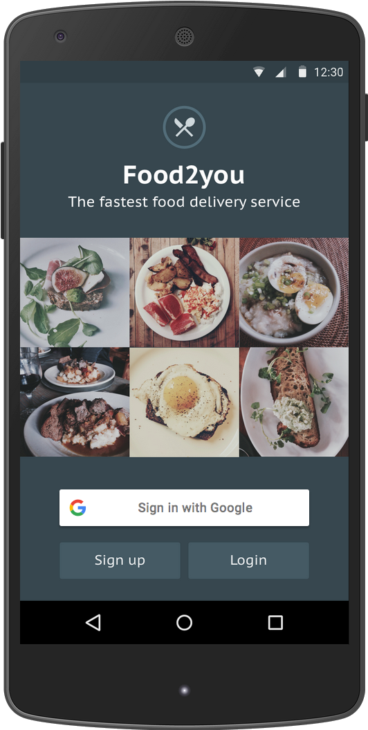 Signup With Google Android (1055x1055), Png Download