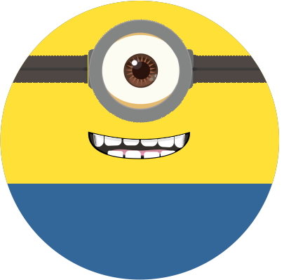 Tag Minions Png - Tag Quadrada Minions (405x399), Png Download