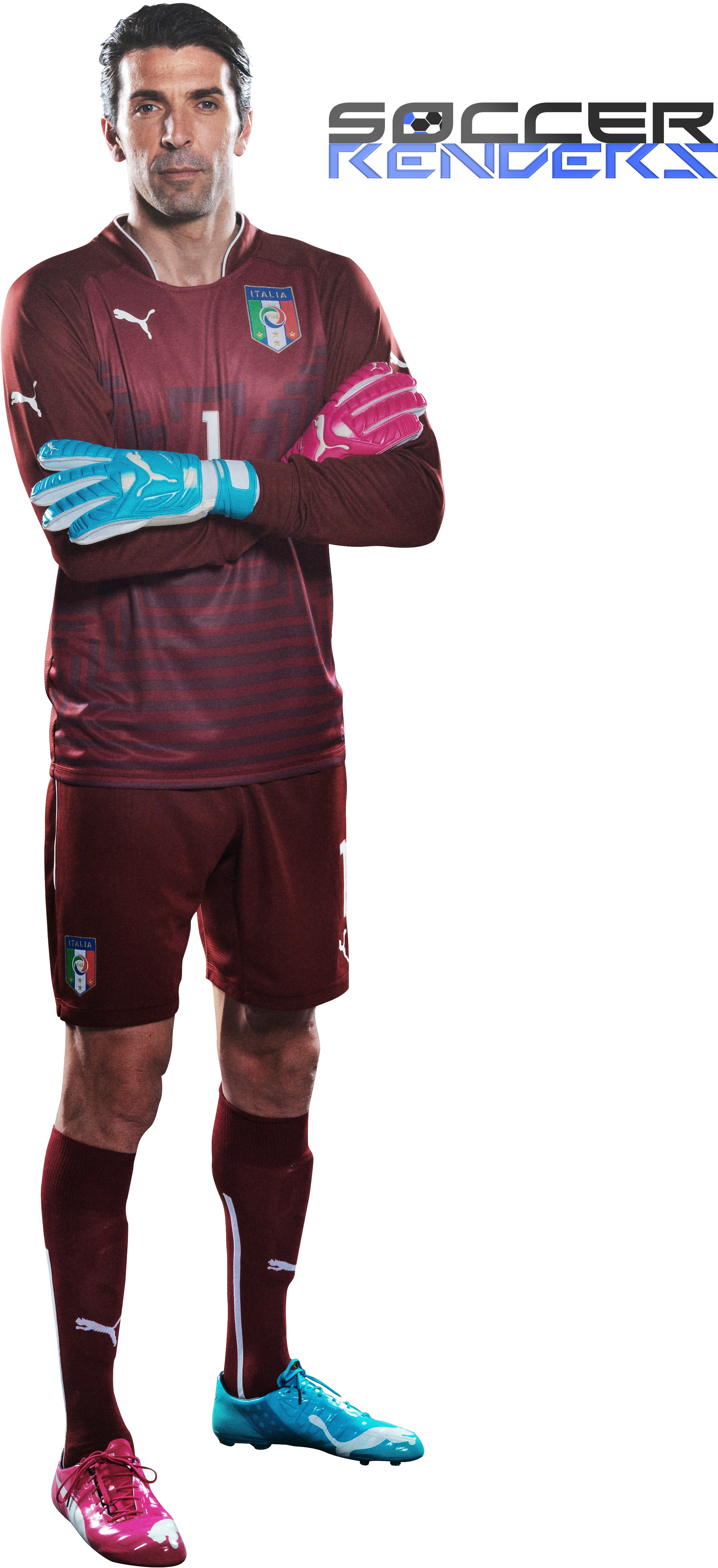 Buffon Italy 2016 Png (2348x4779), Png Download
